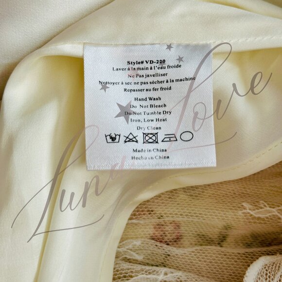 V. CHAPMAN Jolie Corset Ruffle Lace Maxi Gown (size 2) NWT - Picture 10 of 16